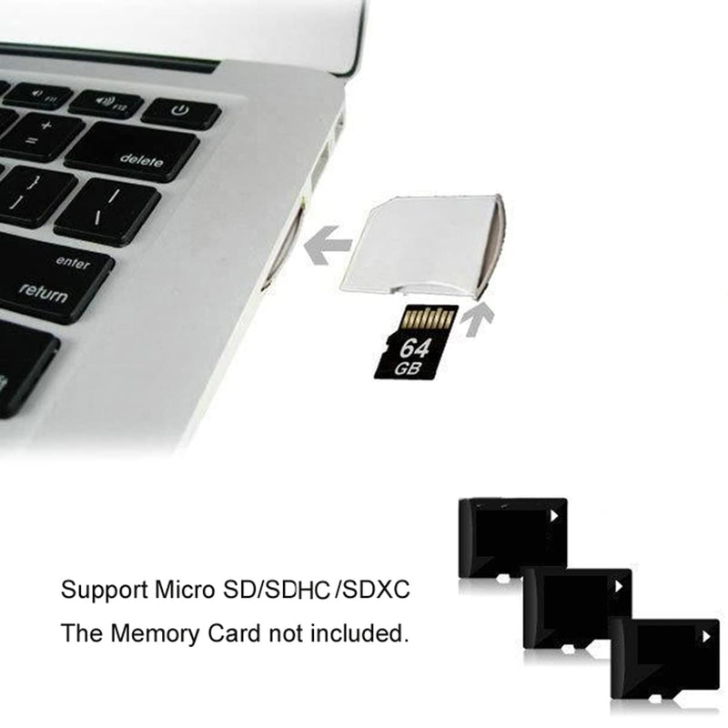 [Australia - AusPower] - CY Micro SD TF to SD Card Kit Mini Adaptor for Extra Storage MacBook Air / Pro / Retina 