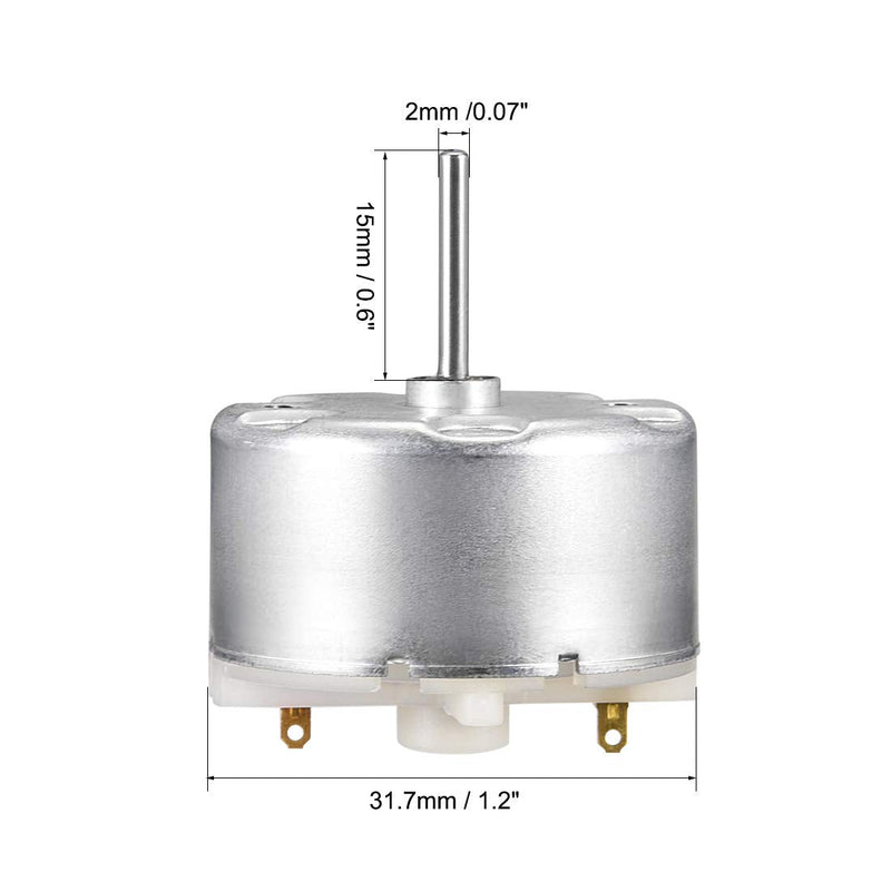 [Australia - AusPower] - uxcell Micro Motor DC 5V 8000-8500RPM High Speed Motor for DIY Cars Remote Control 