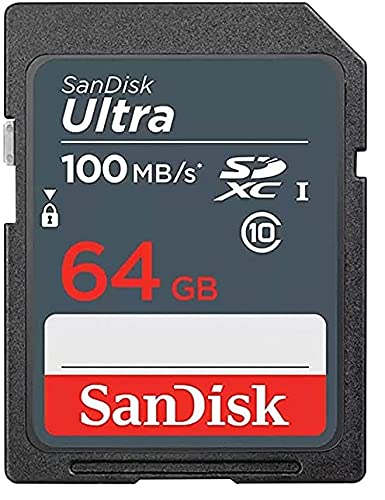 [Australia - AusPower] - SanDisk Ultra 64GB (2 Pack) SDXC UHS-I Card Class 10 SDSDUNR-064-GN3IN Bundle with 2 SD Card Cases and 1 Everything But Stromboli Memory Card Reader 