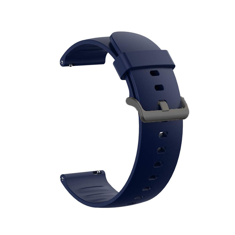 [Australia - AusPower] - Compatible for Wy ze Watch 47mm Band, Lamshaw Silicone Replacement Soft Band Wristbands Straps with Stainless Steel Buckle for Compatible for Wy ze Watch 47mm Smartwatch (Blue) Blue 