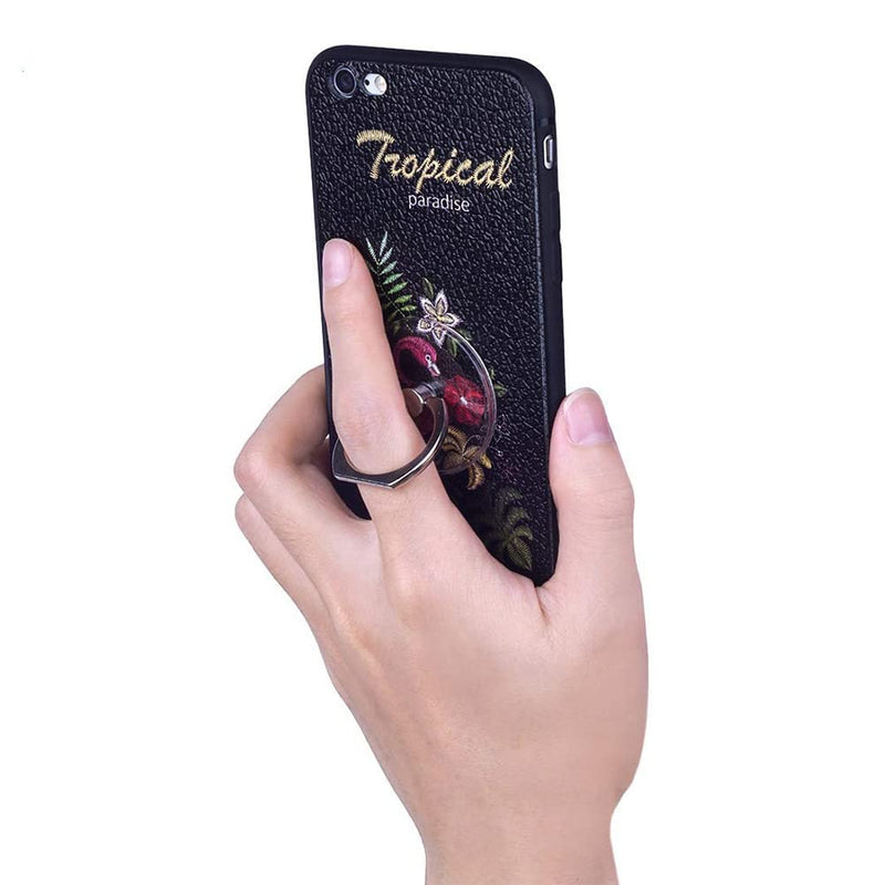 [Australia - AusPower] - SKYPIA Transparent Finger Ring Stand Holder,4 Pack Cell Phone Stand Finger Grip Kickstand 360° RotationMount Hooks for iPhone and More Smartphones 