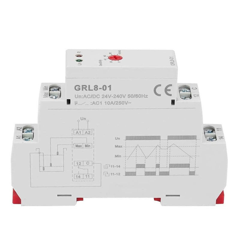 [Australia - AusPower] - 24V-240V GRL8-01 Liquid Level Control Relay Water Level Controller 10A AC/DC 