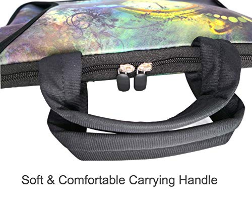[Australia - AusPower] - RICHEN 11 11.6 12 12.5 13 inches Case Laptop/Chromebook/Ultrabook/Notebook PC Messenger Bag Tablet Travel Case Neoprene Handle Sleeve with Shoulder Strap (11-13.3 inch, Clock &Butterfly) 11-13.3 inch Clock & Butterfly 