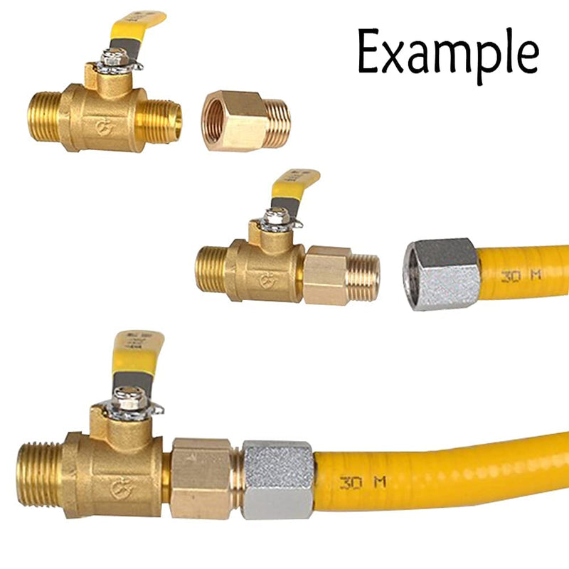 [Australia - AusPower] - Joywayus 3/4" Female GHT Thread x 3/4" Male NPT Thread Brass Pipe Fittings Adapter 3/4" GHT Female x 3/4" NPT Male 