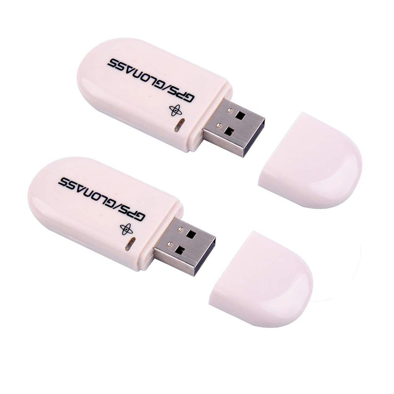 [Australia - AusPower] - DIYmall VK-172 VK 172 Gmouse G-Mouse USB GPS Dongle Glonass Support Windows 10/8/7/vista/XP/Raspberry PI Vehicle Aviation Tracker (Pack of 2pcs) 