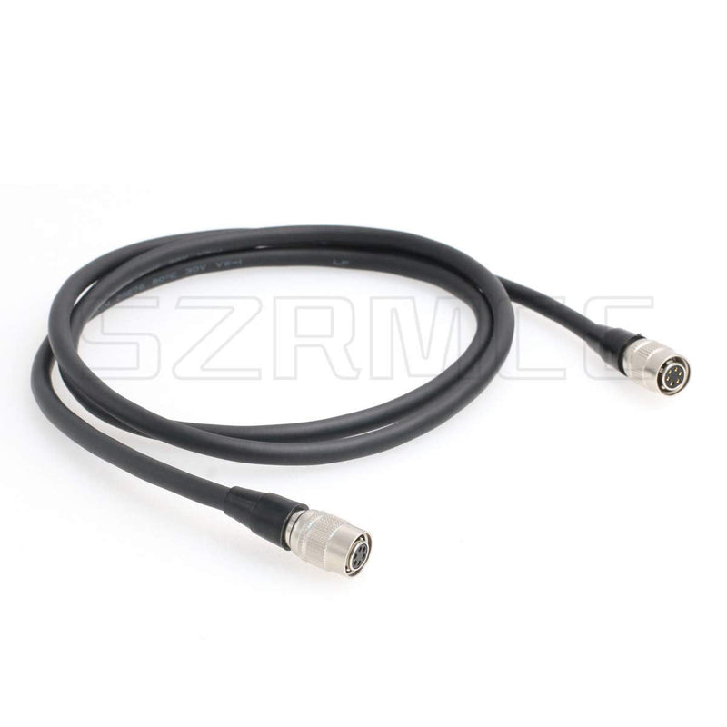 [Australia - AusPower] - SZRMCC Hirose 6 pin Female to Hirose 6 pin Female Basler GigE CCD Industrial Camera Power I/O Extension Cable (Straight to Straight, 1m) 1m/3.2ft Straight to Straight 