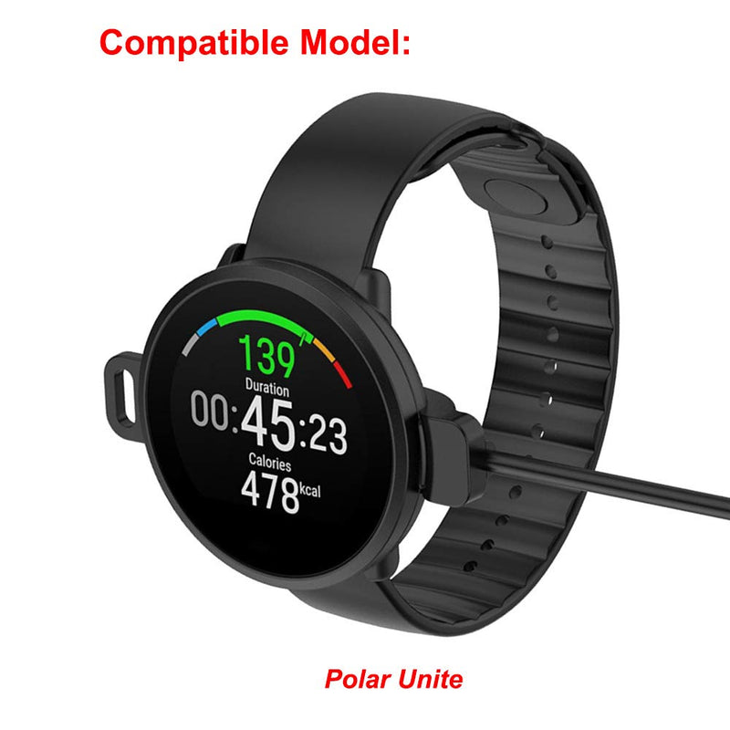 [Australia - AusPower] - Kissmart Charger Cable Compatible with Polar Unite, Replacement Charging Cable Dock Cradle for Polar Unite Fitness Watch 