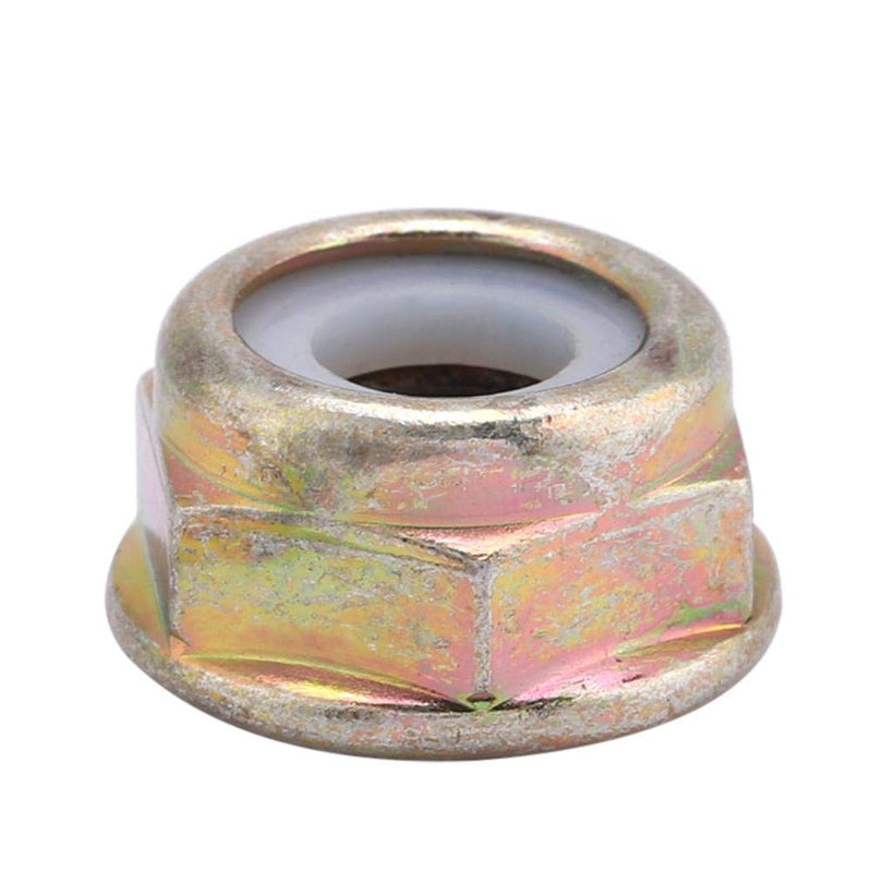[Australia - AusPower] - Fdit M10x1.25 Left Hand Thread Blade Nut Replacements Brush Cutter Trimmer Accessories Metal Gold Universal 10Pcs 