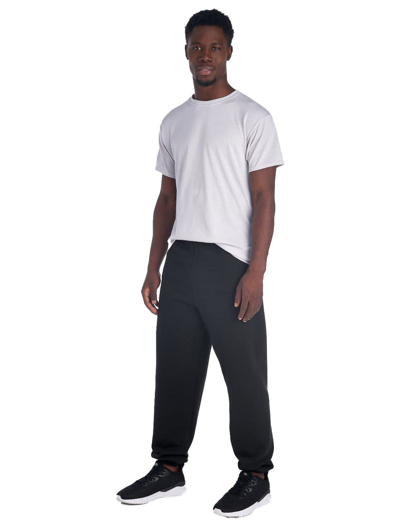 [Australia - AusPower] - Jerzees Men's NuBlend Fleece Joggers & Sweatpants Elastic Bottom Elastic Bottom - Black Large 
