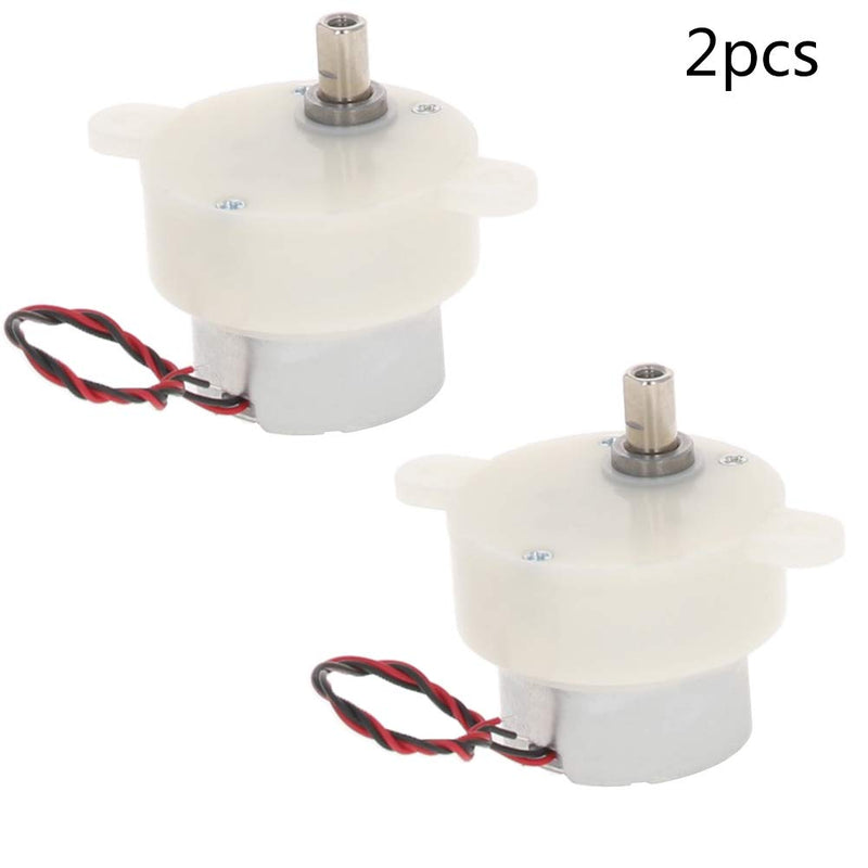 [Australia - AusPower] - Fielect 2Pcs DC 6V Electric Motor 5RMP Micro Gear Motor Mini Speed Reducer Gear Box for RC Car Robot Model DIY Toy DC 6V 5RPM 2 