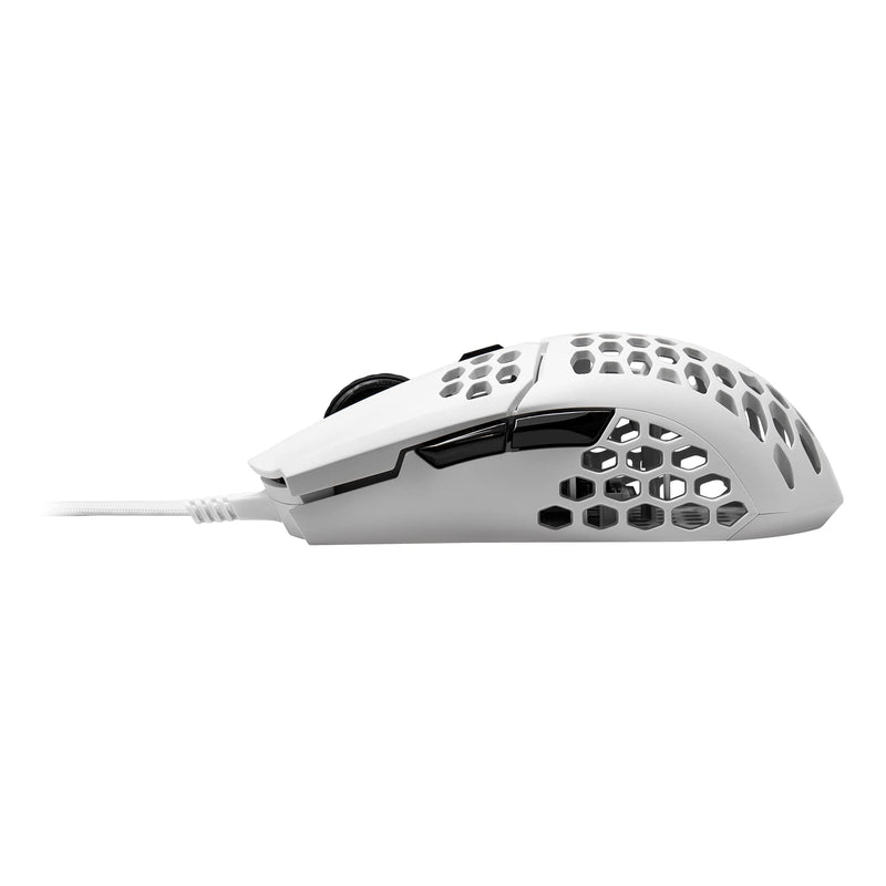 [Australia - AusPower] - Cooler Master MM710 53G Matte White Gaming Mouse with Lightweight Honeycomb Shell, Ultralight Ultraweave Cable, Pixart 3389 16000 DPI Optical Sensor 