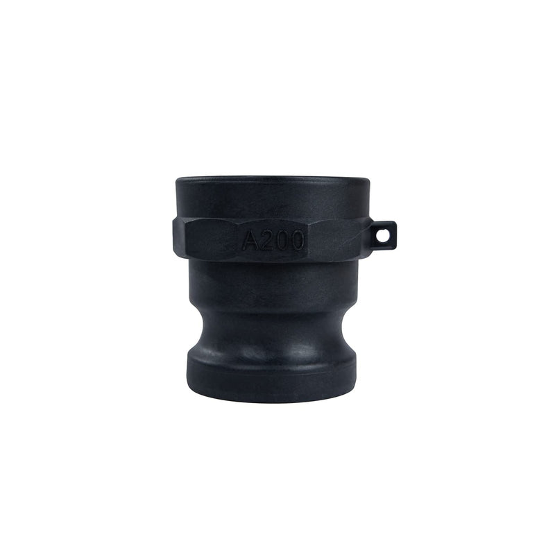 [Australia - AusPower] - Quafwia 2 pcs Poly cam lock fittings (2" Part A) Cam & Groove Hose Fitting cam lock fittings, Male Aadapter x Female NPT Thread Polypropylene Camlock Fittings (2“) 2“ 