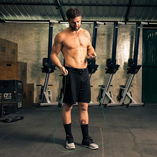 [Australia - AusPower] - WOD Nation Speed Jump Rope - Blazing Fast Jumping Ropes - Endurance Workout for Boxing, MMA, Martial Arts or Just Staying Fit - Adjustable for Men, Women and Children Black 