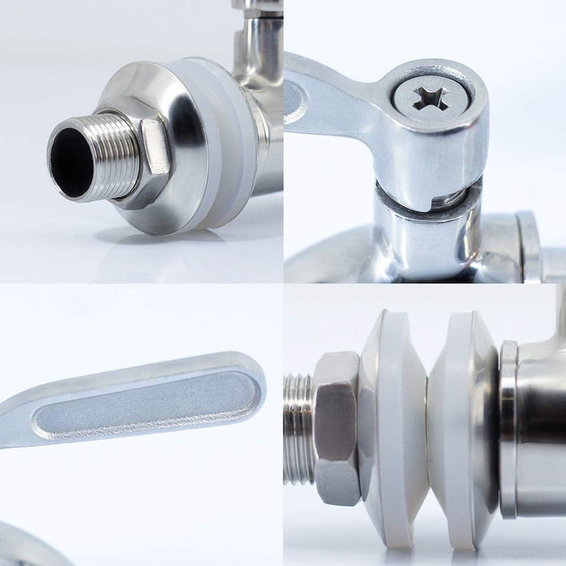 [Australia - AusPower] - hgzaccompany Stainless Steel Spigot For Drink Dispenser, Replacement Metal Spigot For Beverage Dispenser, Water Dispenser Faucet, Food Grade Metal Spout. 1 