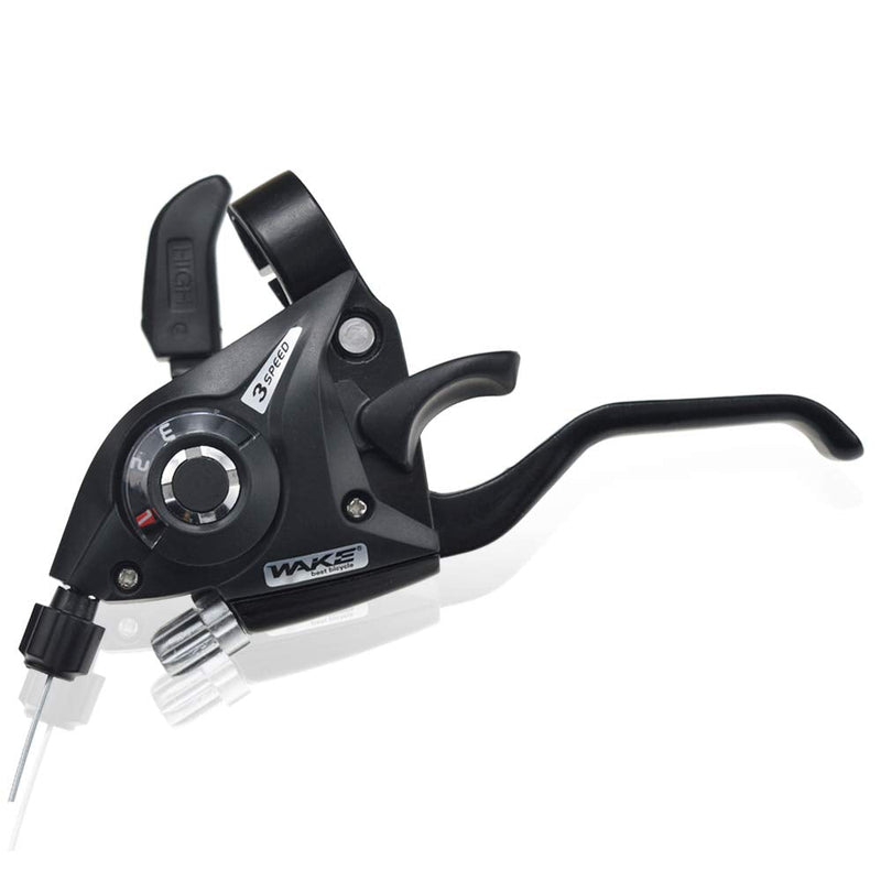 [Australia - AusPower] - Bicycle Brake Levers Shifter LITEONE 3x7 21 Speed Shifter with Gear Indicator and V Brake Cable for Moutain Bike, Road Bike, MTB, BMX, Fixie Gear, Cycling 