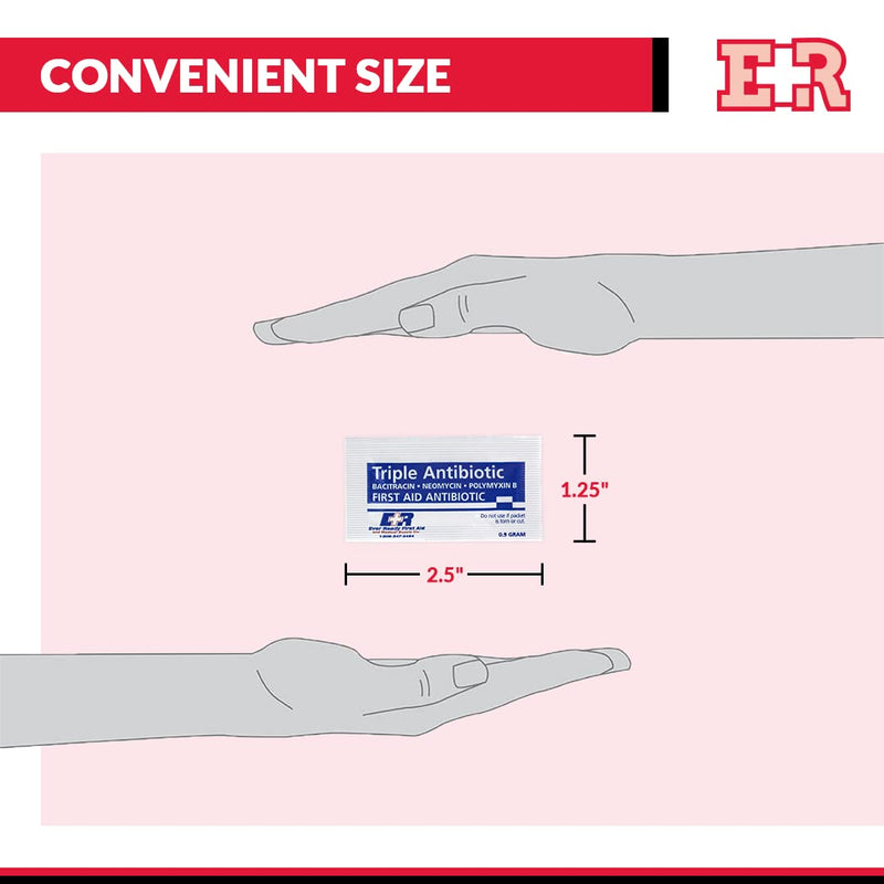 [Australia - AusPower] - Ever Ready First Aid Triple Antibiotic Ointment .9gr Packets - 144 Count 