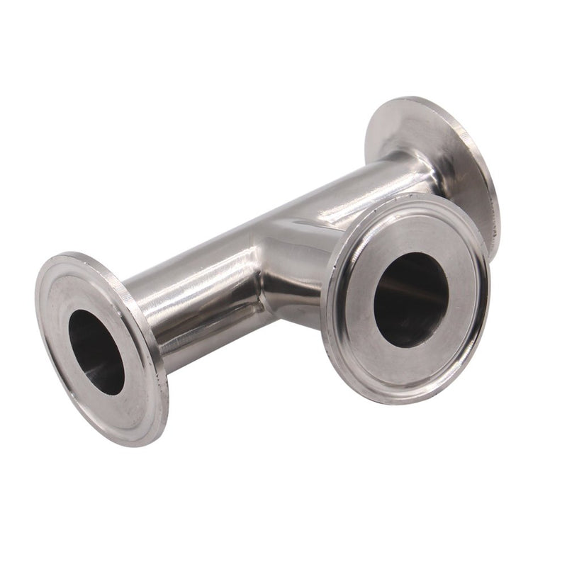 [Australia - AusPower] - DERNORD Clamp Tee 3 Way Stainless Steel 304 Sanitary Fitting Fits 1.5" Tri-clamp, 25mm Pipe OD Pipe OD 25mm 