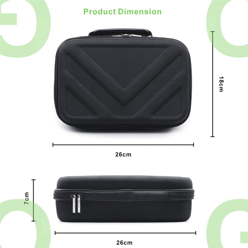 [Australia - AusPower] - Case for Hypervolt GO, Perfect Storage Case for Hypervolt GO Massage Device and Accessories Black S 