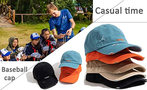 [Australia - AusPower] - Croogo Unstructured Soft Baseball Cap Unisex 6 Panel Low Profile Dad Hat Adjustable Polo Trucker Hat Sun Cap for Daily Wear Bc03-blue 