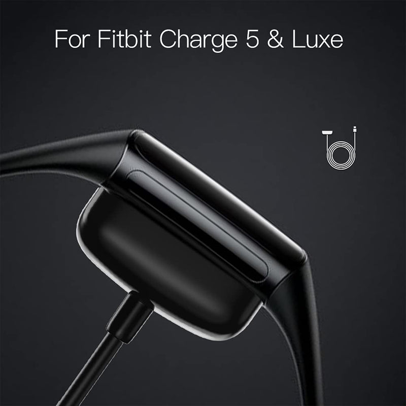 [Australia - AusPower] - AWINNER Charger Compatible for Fitbit Charge 5/Luxe Cable,Smartwatch Magnetic Fast Charging Cable [Portable] (3.3 ft+1.6 ft) 3.3 ft+1.6 ft 