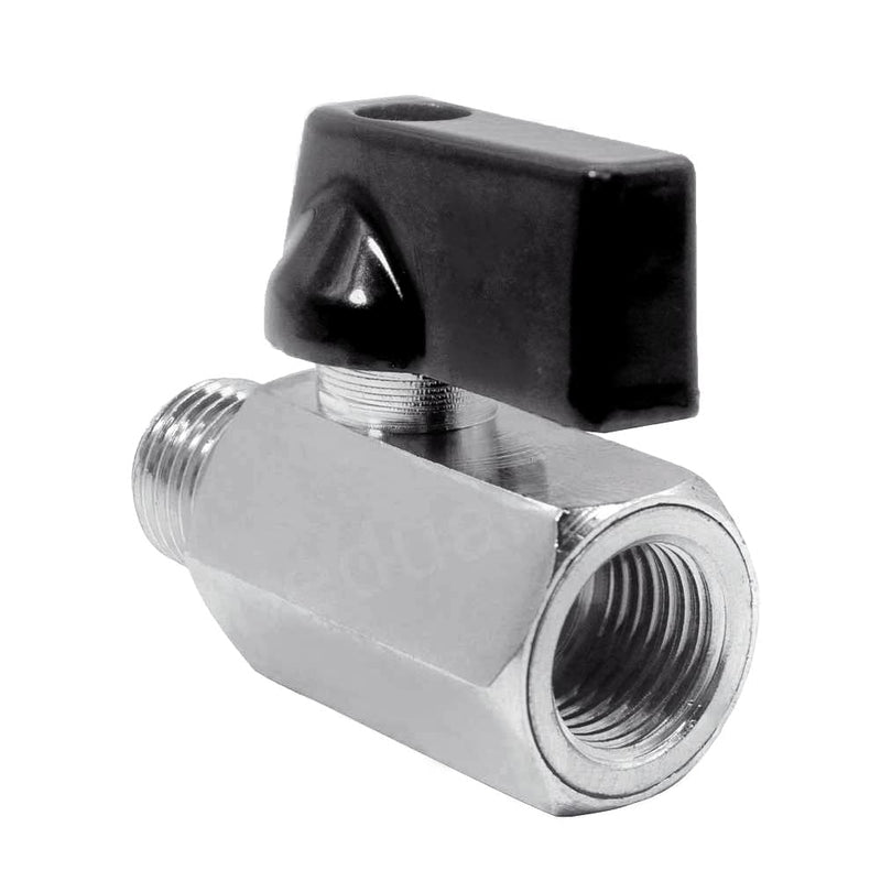 [Australia - AusPower] - Beduan 1/4" Brass Mini Ball Valve NPT Female x Male Shut-Off Valve 1/4" NPT Pack of 1 