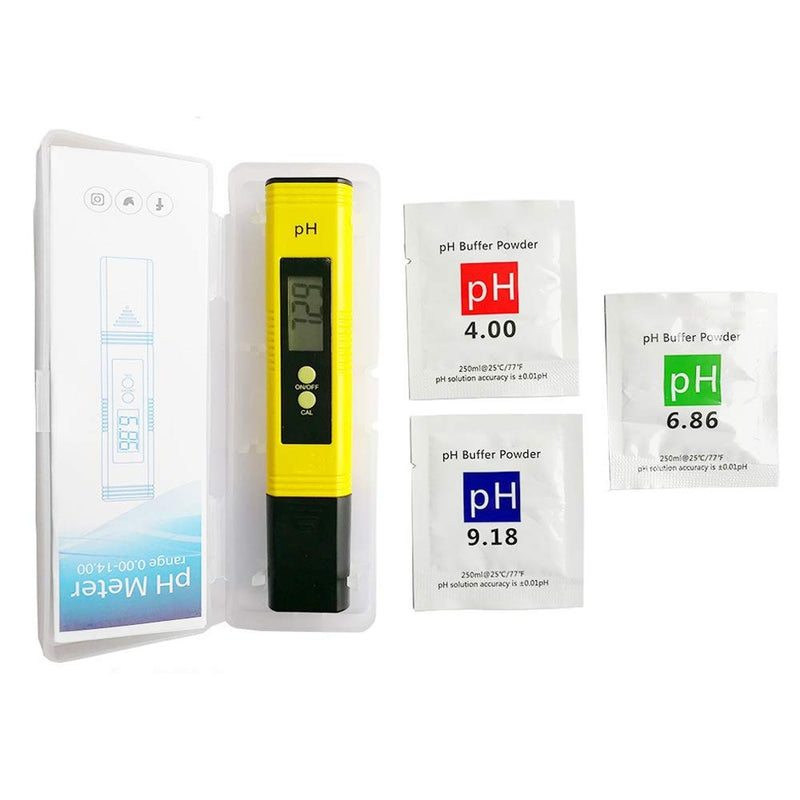 [Australia - AusPower] - Digital pH Meter Tester with ATC - 0-14 PH Measurement Range, ±0.01 pH Accuracy, Automatic Calibration - Pocket Size PH Meter for Drinking Water, Swimming Pool, Aquarium, Wine, Lab 