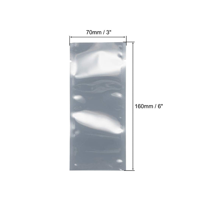 [Australia - AusPower] - uxcell Antistatic Shield Shielding Bag, Flat Open Top Anti Static Bag for Electronic Devices, 3x6 inch(70x160mm), 100 PCS 