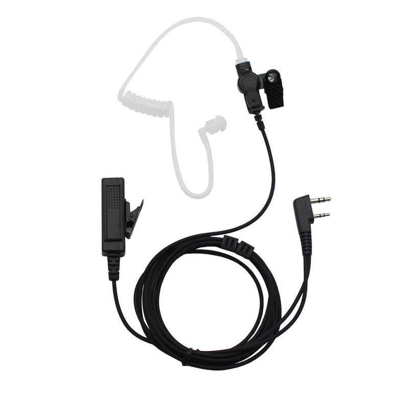 [Australia - AusPower] - GoodQbuy 2Pcs 2-Pin Covert Surveillance Acoustic Tube Earpiece MIC is Compatible with Kenwood QUANSHENG TYT BAOFENG UV5R 666s 888S Retevis H-777 2 Way Radio Walkie Talkies 