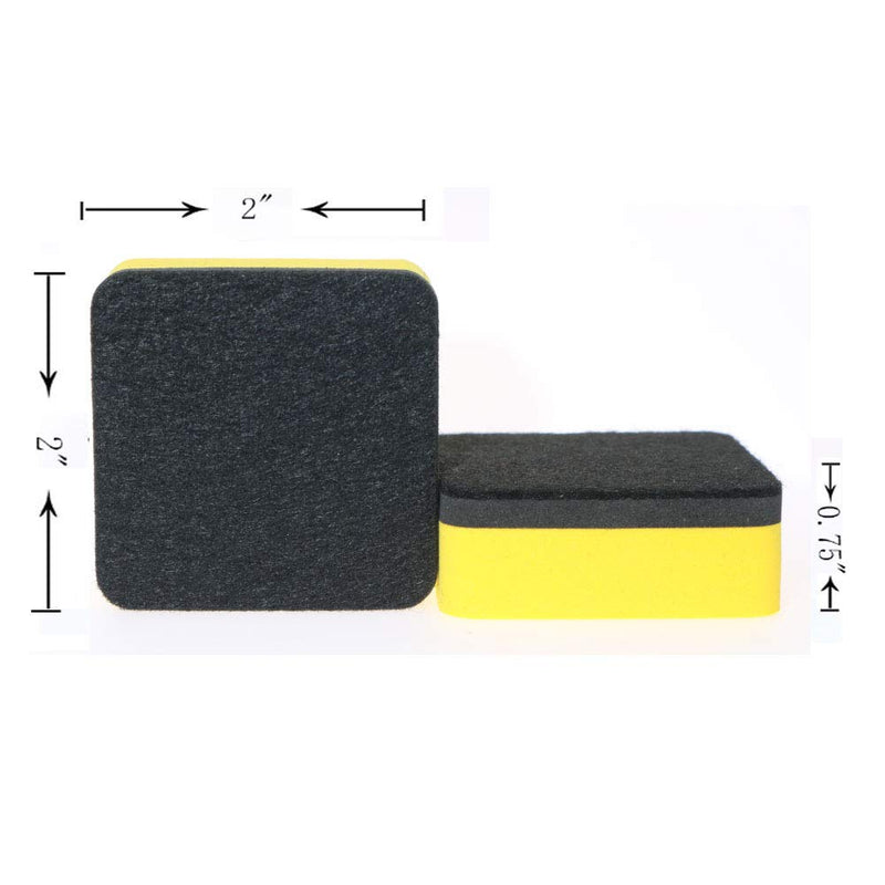 [Australia - AusPower] - Dry Erase Erasers,Magnetic Whiteboard Dry Erasers Chalkboard Cleaner Wiper for classroom, school, home, office meeting 30 Pack (Yellow) Yellow 