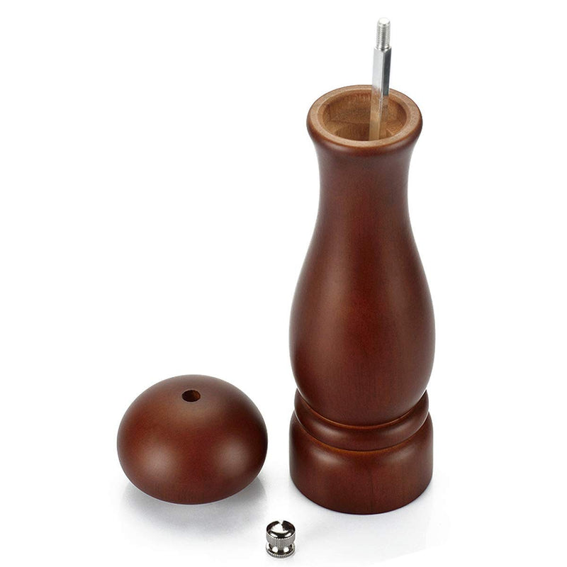 [Australia - AusPower] - Solid Wood Pepper Mill, Salt and Pepper Grinders with Cremic & Stainless Steel Core, Unique Salt and Pepper Grinders - 5inch/8inch (8inch) 8inch 