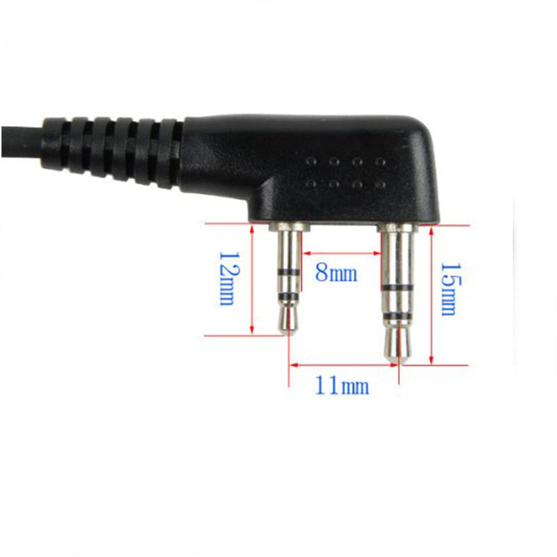 [Australia - AusPower] - Retevis Shoulder Speaker Mic 2 Pin Two Way Radio Micphone for Baofeng UV-5R UV-82 888S Retevis H-777 RT21 RT22 RT27 Arcshell AR-5 2 Way Radio(1 Pack) 