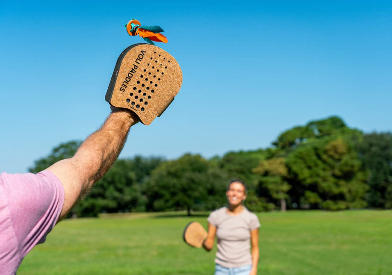 [Australia - AusPower] - Waboba VOLI Paddle Game - Rethink Your Outdoor Game – Backyard Set Includes: 2 Wearable Paddles and 1 Oversized Shuttlecock 