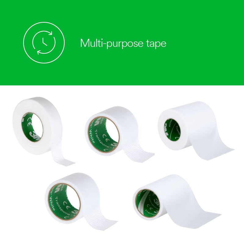[Australia - AusPower] - 3M™ Transpore™ White Surgical Tape 1534-3, 3 inch x 10 yard (7,6cm x 9,1m), 4 Rolls/Carton 10 Cartons/Case 3" x 10 yd (7.6cm x 9.1m) 