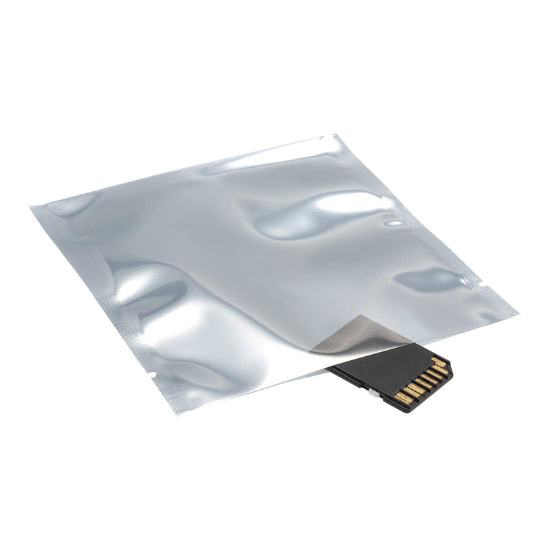 [Australia - AusPower] - uxcell Antistatic Shield Shielding Bag, Flat Open Top Anti Static Bag for Electronic Devices, 4x4 inch(100x100mm), 25 PCS 