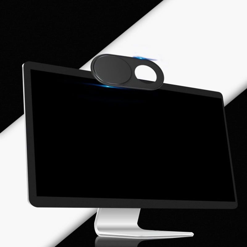 [Australia - AusPower] - GZTH Ultra-Thin Webcam Cover Sliding Cover Metal Laptop Camera Cover.Phone Tablet Display Anti-Spy Privacy Black 