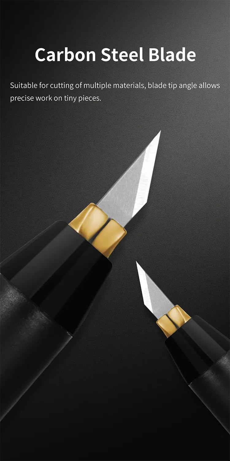 [Australia - AusPower] - DSPIAE Hobby Knife Set - WITH 20 BLADES - Precision Hobby Knife 6.14 inch 