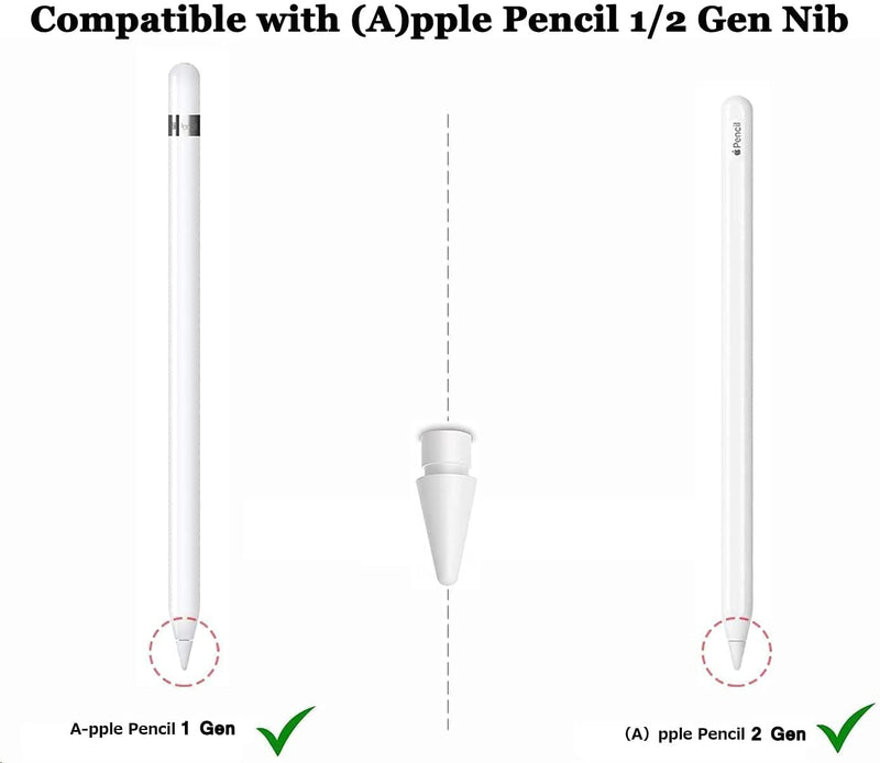 [Australia - AusPower] - Amtake Replacement Tips/Nib for Apple Pencil 2nd/ 1st Generation,Apple Pencil Pen Tip Compatible for iPad Mini iPad Pro (4 Pack) 