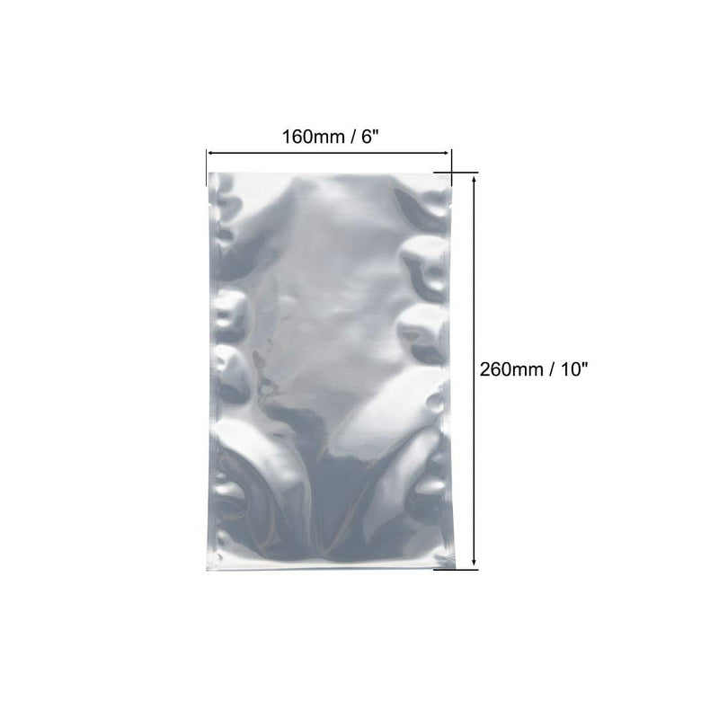 [Australia - AusPower] - uxcell Antistatic Shield Shielding Bag, Flat Open Top Anti Static Bag for Electronic Devices, 6x10 inch(160x260mm), 100 PCS 