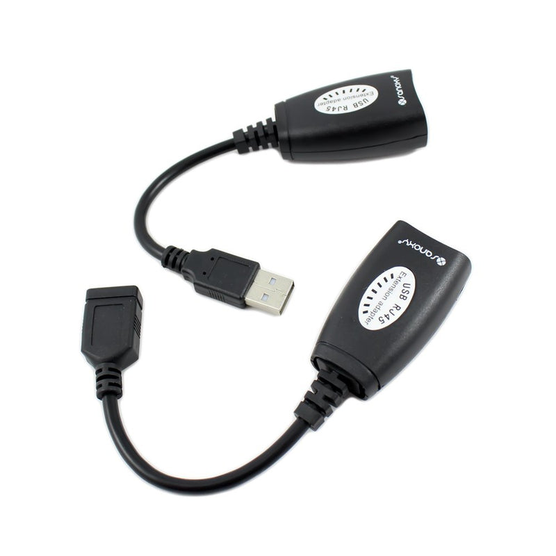 [Australia - AusPower] - SANOXY® USB over Cat5/5e/6 Extension Cable RJ45 Adapter Set 