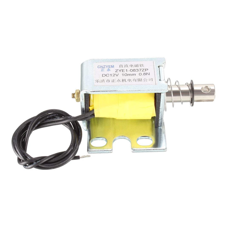 [Australia - AusPower] - uxcell DC Push Pull Type Solenoid Electromagnet, DC12V 18W 0.8N 10mm, Open Frame Type, Linear Motion 