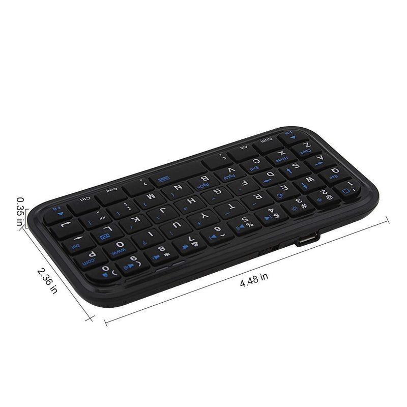 [Australia - AusPower] - Bluetooth 3.0 Keyboard,Rechargeable Mini Slim Travel Size Wireless Pocket Keypad Small Portable 49 Keys Keyboard for PC Notebook Tablets Smartphones 