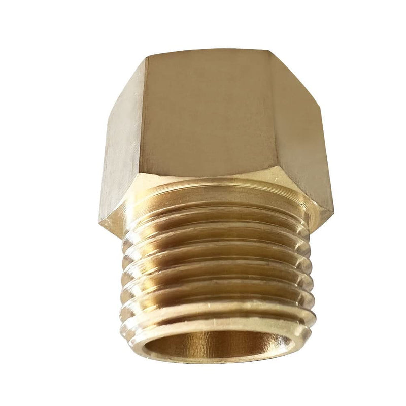 [Australia - AusPower] - Pysrych 2pcs 3/8" NPT Male to 3/8" BSPP Female Adapter Brass Pipe Fitting 3/8" NPT Male x 3/8" BSPP Female 