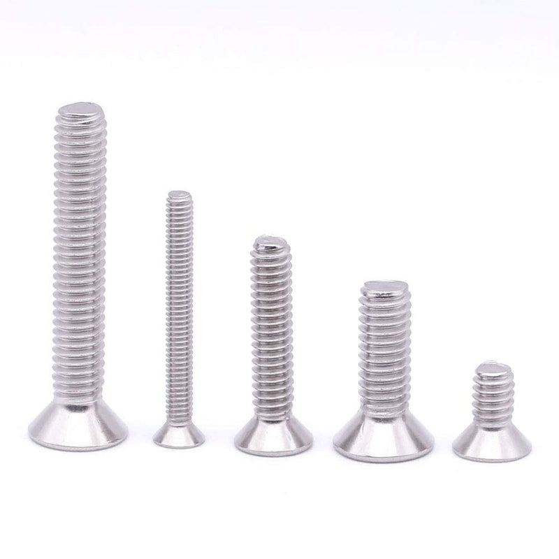 [Australia - AusPower] - 8#32 x 1/2" Flat Countersunk Head Machine Screws, Phillips Drive, 304 Stainless Steel 18-8, Full Thread, Coarse Thread UNC, 50 PCS 8#32 x 1/2" (50 PCS) 