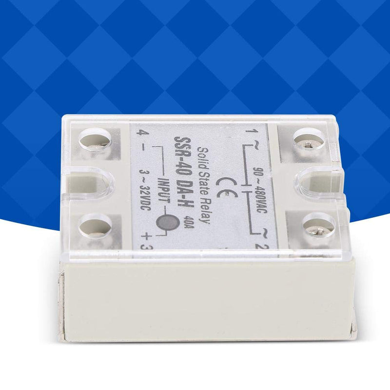 [Australia - AusPower] - Solid State Relay, SSR-40DA 90-480V AC with Non-Contact Switch, SSR-40A-DA-H 40A, DC-AC 