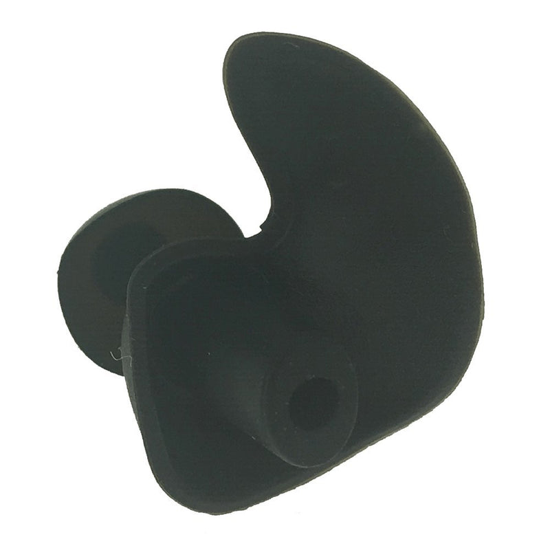 [Australia - AusPower] - DONG Replacement Earmold Earbud(Left and Right Ear) for Two Way Radio Acoustic Coil Tube Earpiece - Open Ear Insert Earmould Earbuds,Medium, Soft Silicone Material (Black) Black 