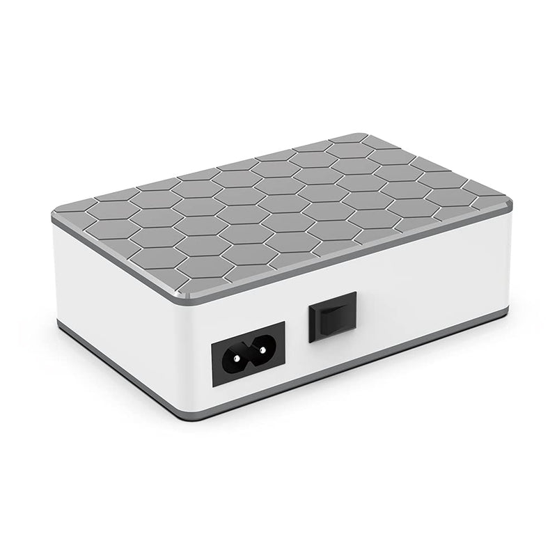 [Australia - AusPower] - KitBox 65W 6-Port Charging Stations 20W USB C Power Adapter iPhone 12 Charger Block Multi Port Charger Hub Fast Charge for USB/Type-c/Micro USB Devices e.g.iPad iPhone Samsung Huawei Phone etc 