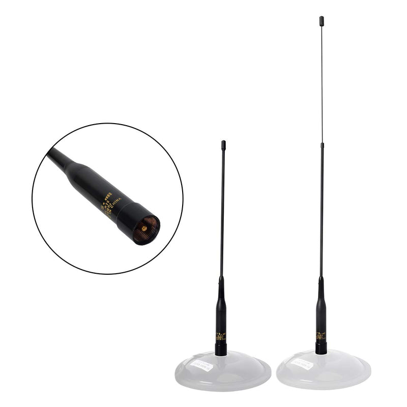 [Australia - AusPower] - Dual-Band VHF UHF Mobile Radio Antenna NL-R2S 20inch Soft Telescopic Antenna 137-174/180-260(Receive only)/400-480MHz PL259 Connector 
