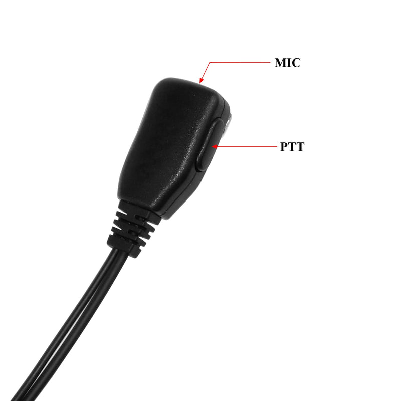 [Australia - AusPower] - TIAN CHANG Two Way Radio Earpiece for Midland with Mic Noise Canceling Transparent Security Headsets for Two Way Radios Midland Compatible with LXT500VP3 GXT1000VP4GXT1050VP4 GXT1000XB etc(6 Packs) 