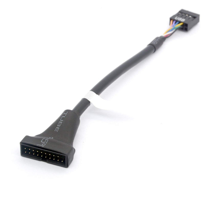 [Australia - AusPower] - USB 3.0 19 Pin Male to USB 2.0 9 Pin Female Motherboard Cable Adapter ale/Female Housing Converter (19Pin Male to 9Pin Female) 