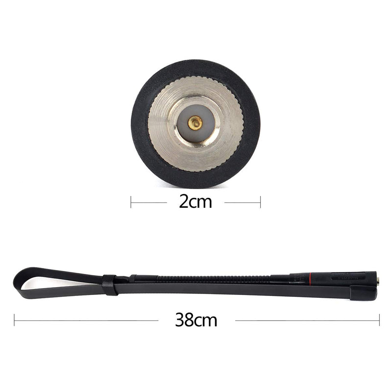 [Australia - AusPower] - TWAYRDIO 31inch 3.0/5.0dBi Gooseneck Foldable CS Tactical Antenna Dual Band 2M/70cm 144Mhz/430Mhz SMA Male Walkie Talkie Antenna for TYT MD-380 YAESU Wouxun Retevis RT82 Icom 2 Way Radio 